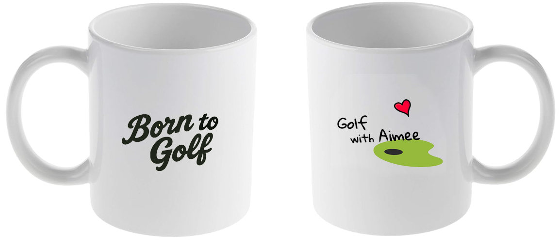 Golf With Aimee Signature Mug (11oz) | Personalize Your Own Design