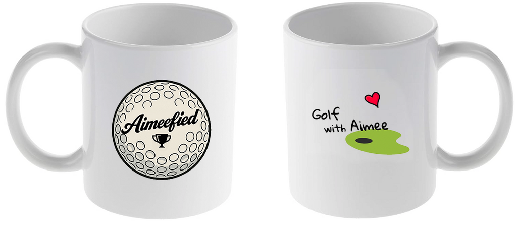 Golf With Aimee Signature Mug (11oz) | Personalize Your Own Design |  GolfLogic Inc.